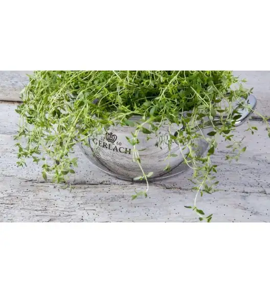 GERLACH Sendo Komplet garnki z pokrywkami 11 el  + Patelnia Initial 24, 28 cm + pokrywki uniwersalne