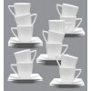 LUBIANA CLASSIC 12 x Filiżanka do espresso 70 ml + spodek 11 cm