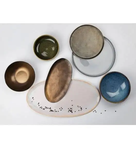 WYPRZEDAŻ! VERLO ETER Talerz / półmis 43 x 22,5 cm / postarzana miedź