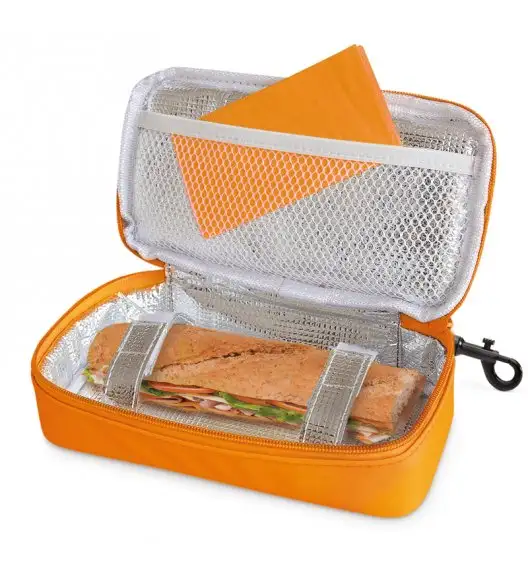 Organizer podłużny na kanapkę i przekąski Lunch Bag marki Iris w kolorze pomarańczowym / Btrzy