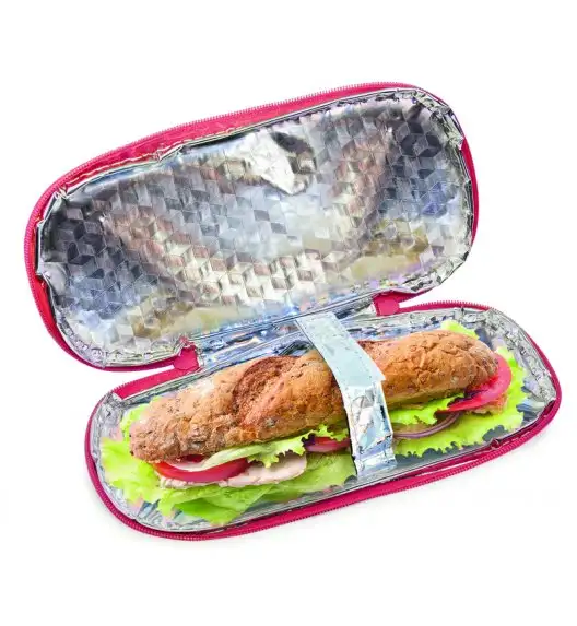 Organizer podłużny na kanapkę i przekąski Lunch Bag Teen Boy marki Iris w kolorze czerwonym / Btrzy