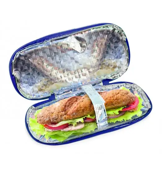 Organizer podłużny na kanapkę i przekąski Lunch Bag Teen Girl marki Iris w kolorze niebieskim / Btrzy