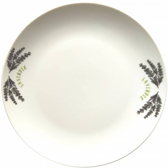 WYPRZEDAŻ! TADAR LAVENDER Komplet 2 talerzy deserowych / porcelana