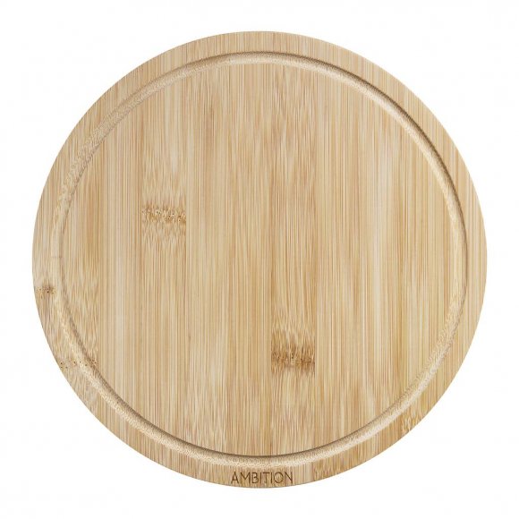 AMBITION PALOMA Okrągła deska do krojenia 24 cm / drewno bambusowe