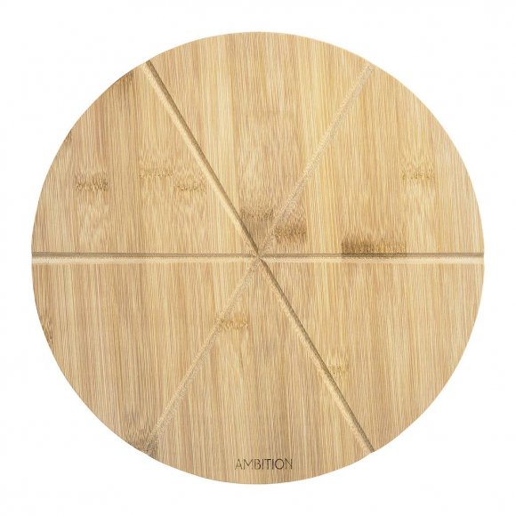 AMBITION PALOMA Deska do serwowania pizzy 32 cm / drewno bambusowe