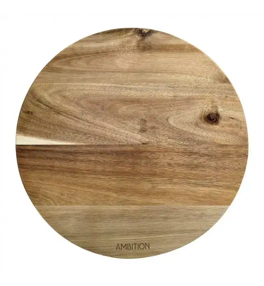 AMBITION PARMA Okrągła deska do krojenia 28 cm / drewno akacjowe