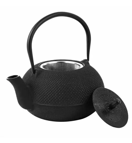 KONIGHOFFER HANAKO Żeliwny imbryk do herbaty z zaparzaczem 1,8 l / czarny