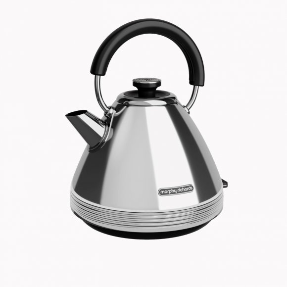 MORPHY RICHARDS VENTURE PYRAMID Czajnik elektryczny 1,5 l / Retro Chrome