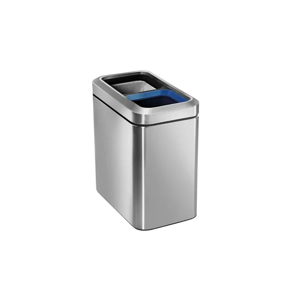 SIMPLEHUMAN Kosz 20 L recycler wąski / stal nierdzewna