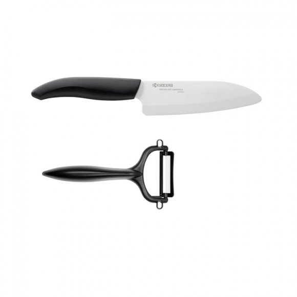 KYO GEN Zestaw nóż santoku 14 cm i obieraczka