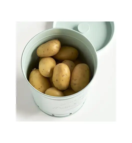 ZELLER Pojemnik do przechowywania ziemniaków / metalowy / miętowy
