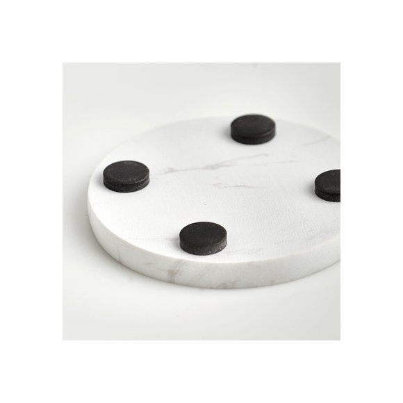 ZELLER Zestaw 4 podkładek pod szklankę / marmur