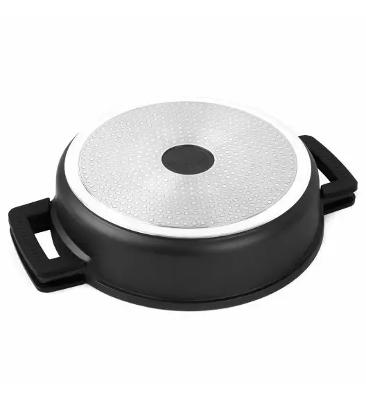 STARKE PRO TAYLOR MARBLE Patelnia z pokrywką 28 cm / dwa uchwyty / Greblon® C3