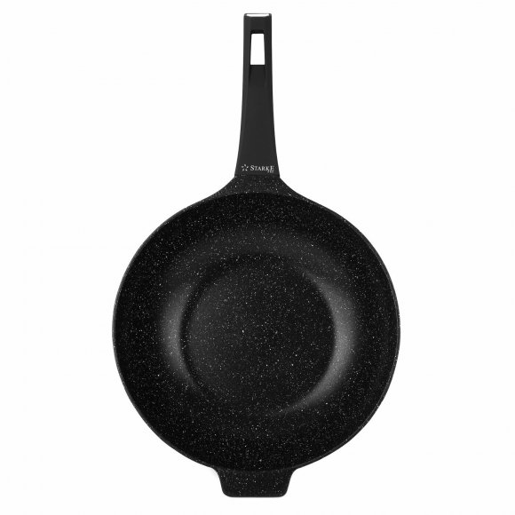 STARKE PRO TAYLOR MARBLE Wok z pokrywką 32 cm / Greblon® C3