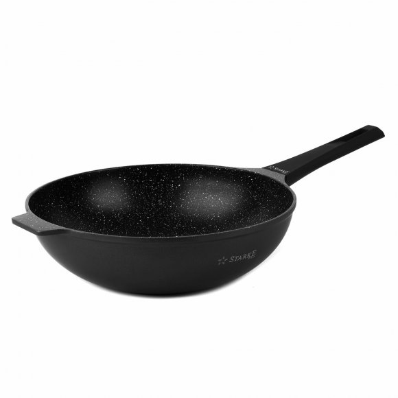 STARKE PRO TAYLOR MARBLE Wok z pokrywką 32 cm / Greblon® C3