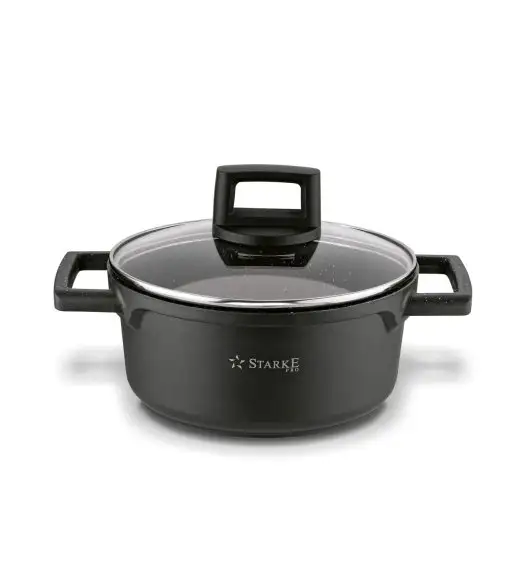 STARKE PRO TAYLOR MARBLE Garnek z pokrywką 20 cm / 2,4 l / Greblon® C3