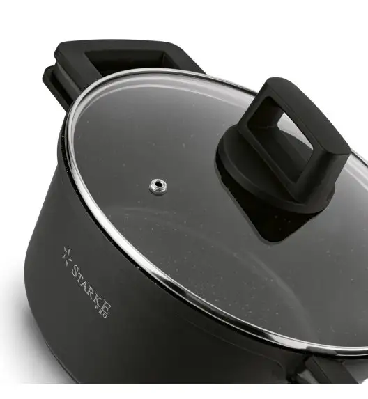 STARKE PRO TAYLOR MARBLE Garnek z pokrywką 20 cm / 2,4 l / Greblon® C3