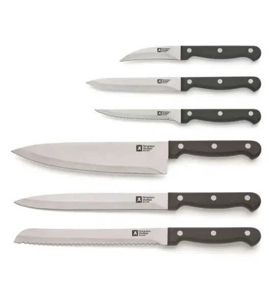 RICHARDSON SHEFFIELD ARTISAN Zestaw 6 noży w bloku drewnianym / stal nierdzewna