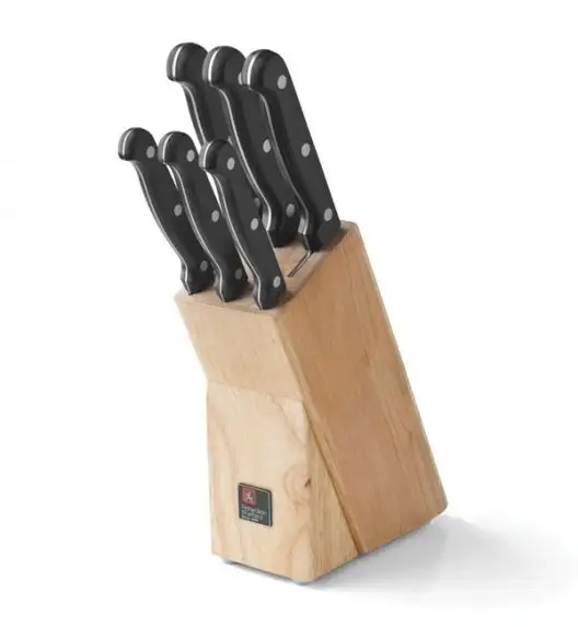 RICHARDSON SHEFFIELD ARTISAN Zestaw 6 noży w bloku drewnianym / stal nierdzewna