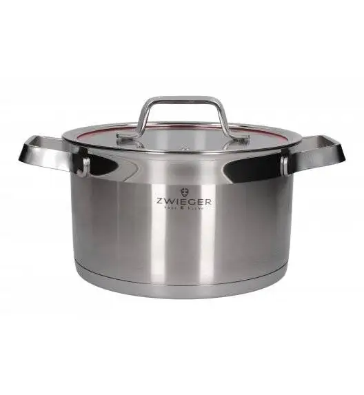 ZWIEGER KLASSIKER Komplet garnków z pokrywkami 11 el / stal nierdzewna SS 304+ Patelnia Practi Plus 20, 24, 28 cm