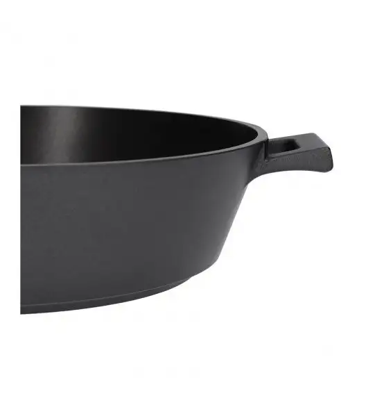 ZWIEGER OBSIDIAN Patelnia głęboka 28 cm GREBLON C3+ non- stick + Pokrywka uniwersalna Tadar