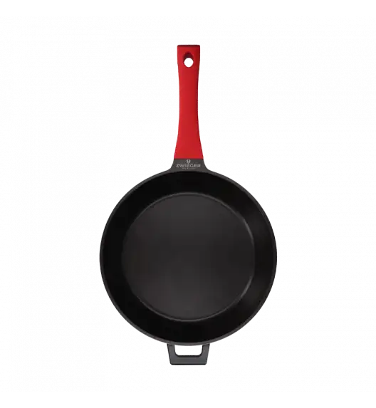 ZWIEGER OBSIDIAN Patelnia głęboka 28 cm GREBLON C3+ non- stick + Pokrywka uniwersalna Tadar