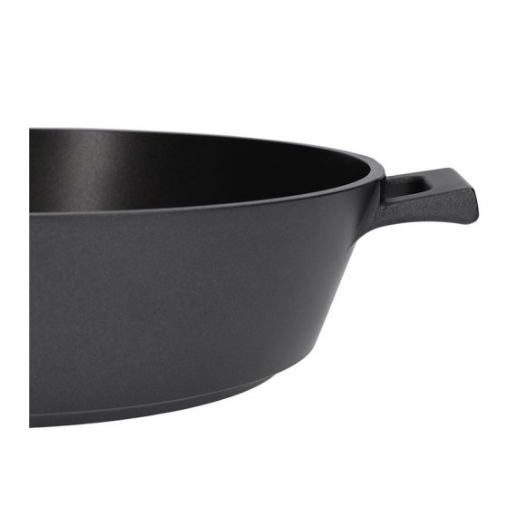 ZWIEGER OBSIDIAN Komplet Garnki 6 el z pokrywkami 5,5l/ 3,5l/ 2l +rondel +patelnia głęboka 28 cm / GREBLON C3+