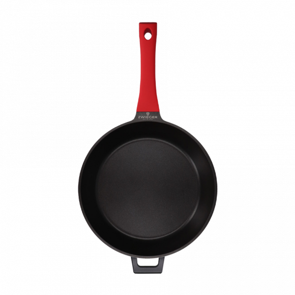 ZWIEGER OBSIDIAN Komplet Garnki 6 el z pokrywkami 5,5l/ 3,5l/ 2l +rondel +patelnia głęboka 28 cm / GREBLON C3+