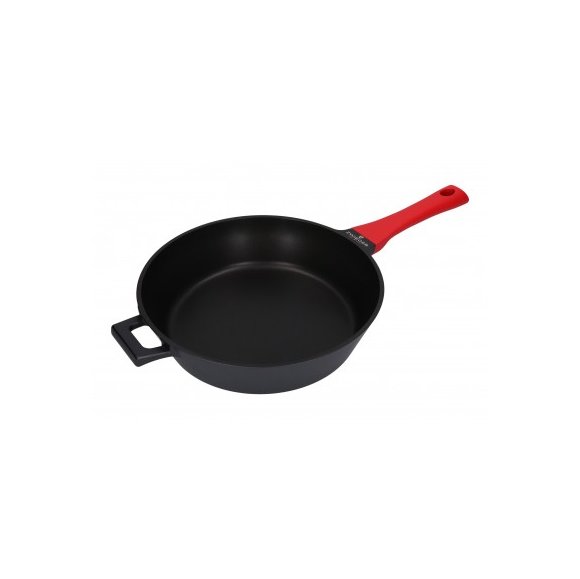 ZWIEGER OBSIDIAN Komplet Garnki 6 el z pokrywkami 5,5l/ 3,5l/ 2l +rondel +patelnia głęboka 28 cm / GREBLON C3+