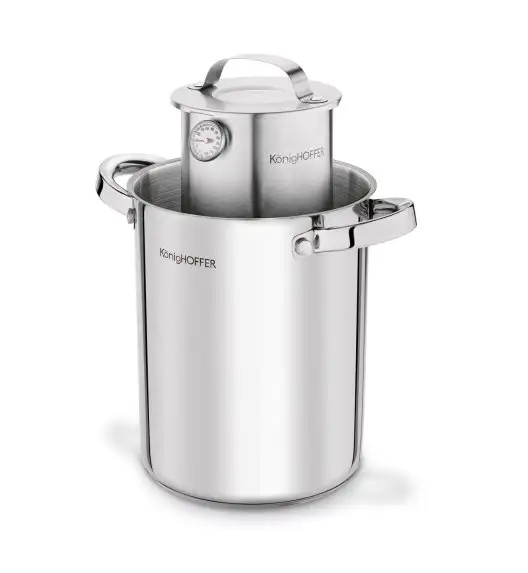 KONIGHOFFER Zestaw wędliniarski Szynkowar 1,5 l + garnek z sitkiem 4 l / stal nierdzewna