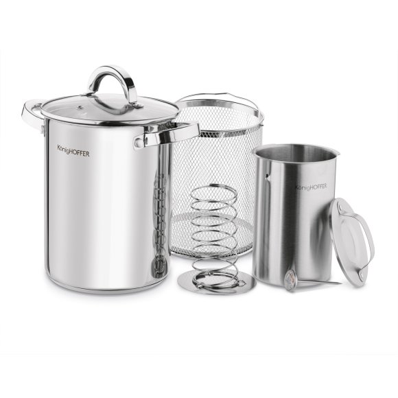 KONIGHOFFER Zestaw wędliniarski Szynkowar 1,5 l + garnek z sitkiem 4 l / stal nierdzewna