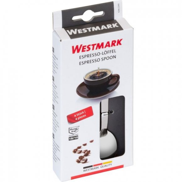 WESTMARK Zestaw 4 łyżeczek do espresso / stal nierdzewna