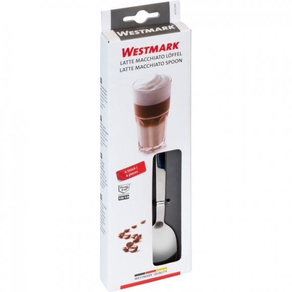 WESTMARK Zestaw 4 łyżki do latte macchiato / stal nierdzewna