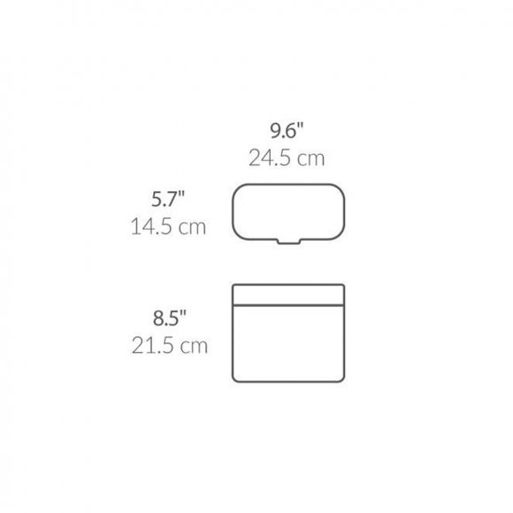 SIMPLEHUMAN Kompostownik 4L / kosz na odpadki bio / stal nierdzewna