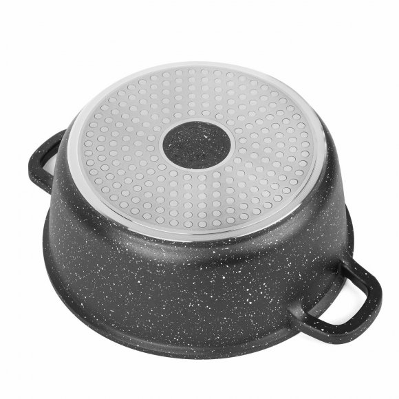 KONIGHOFFER POLLO Zestaw garnków i patelni 10 el + 2 nakładki na uchwyty / powłoka non-stick / indukcja