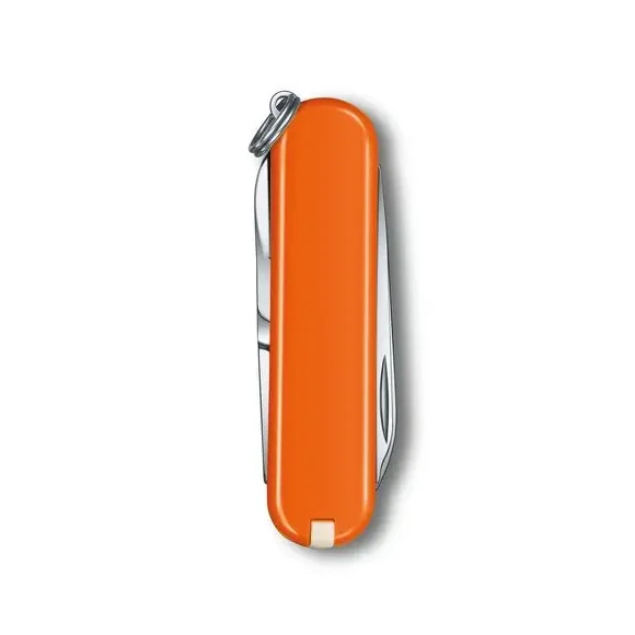 VICTORINOX CLASSIC SD Scyzoryk z nożyczkami i śrubokrętem / pomarańczowy / wyprodukowany w Szwajcarii