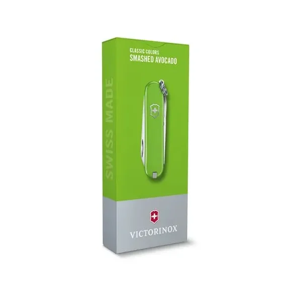VICTORINOX CLASSIC SD Scyzoryk z nożyczkami i śrubokrętem / zielony / wyprodukowany w Szwajcarii