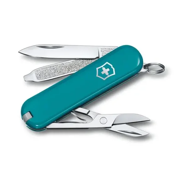 VICTORINOX CLASSIC SD Scyzoryk z nożyczkami i śrubokrętem / morski / wyprodukowany w Szwajcarii