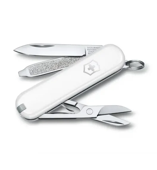 VICTORINOX CLASSIC SD Scyzoryk z nożyczkami i śrubokrętem / biały / wyprodukowany w Szwajcarii