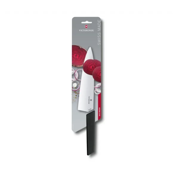 VICTORINOX SWISS MODERN Nóż Szefa kuchni / do porcjowania / 20 cm / czarny / stal nierdzewna