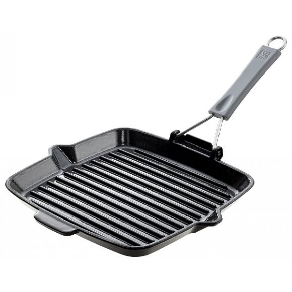 ZWILLING Żeliwna patelnia grillowa 24 cm