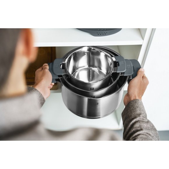 ZWILLING SIMPLIFY Garnek wysoki z pokrywka 2L / 2 el / stal nierdzewna