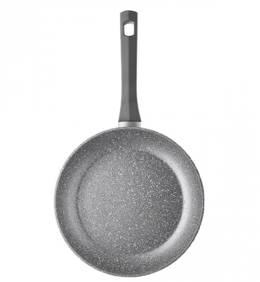 AMBITION SILVERSTONE Komplet patelni 20, 28 cm + patelnia naleśnikowa / powłoka Qalum Basic Stone Edition