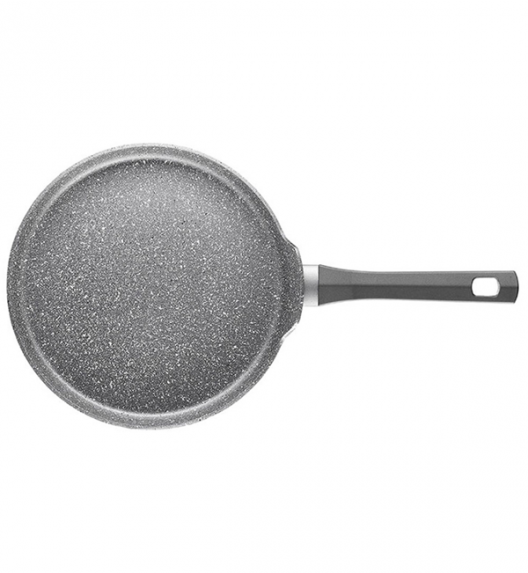 AMBITION SILVERSTONE Komplet patelni 20, 28 cm + patelnia naleśnikowa / powłoka Qalum Basic Stone Edition