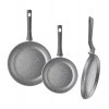AMBITION SILVERSTONE Komplet patelni 20, 28 cm + patelnia naleśnikowa / powłoka Qalum Basic Stone Edition