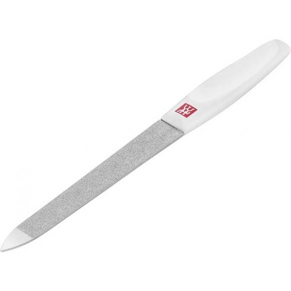 ZWILLING CLASSIC INOX Pilnik do paznokci / 13 cm / biały / powłoka szafirowa