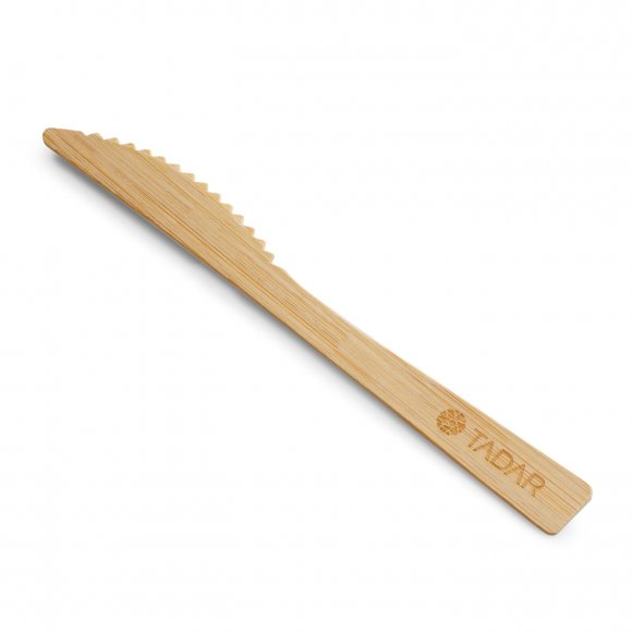 TADAR Jednorazowe noże drewniane / zestaw 50 sztuk / drewno bambusowe