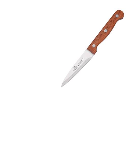 GERLACH COUNTRY Zestaw noży w bloku (okrągłym) 6 elementów + Tasak z deską +nożyce / drewniana rękojeść