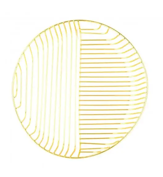 TADAR GOLD Kosz na owoce 30 x 5 cm / złoty