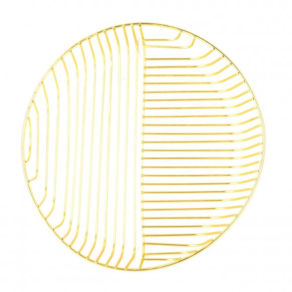 TADAR GOLD Kosz na owoce 30 x 5 cm / złoty